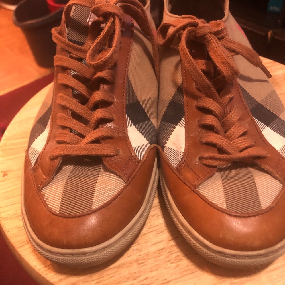 Worn Burberry sneakers